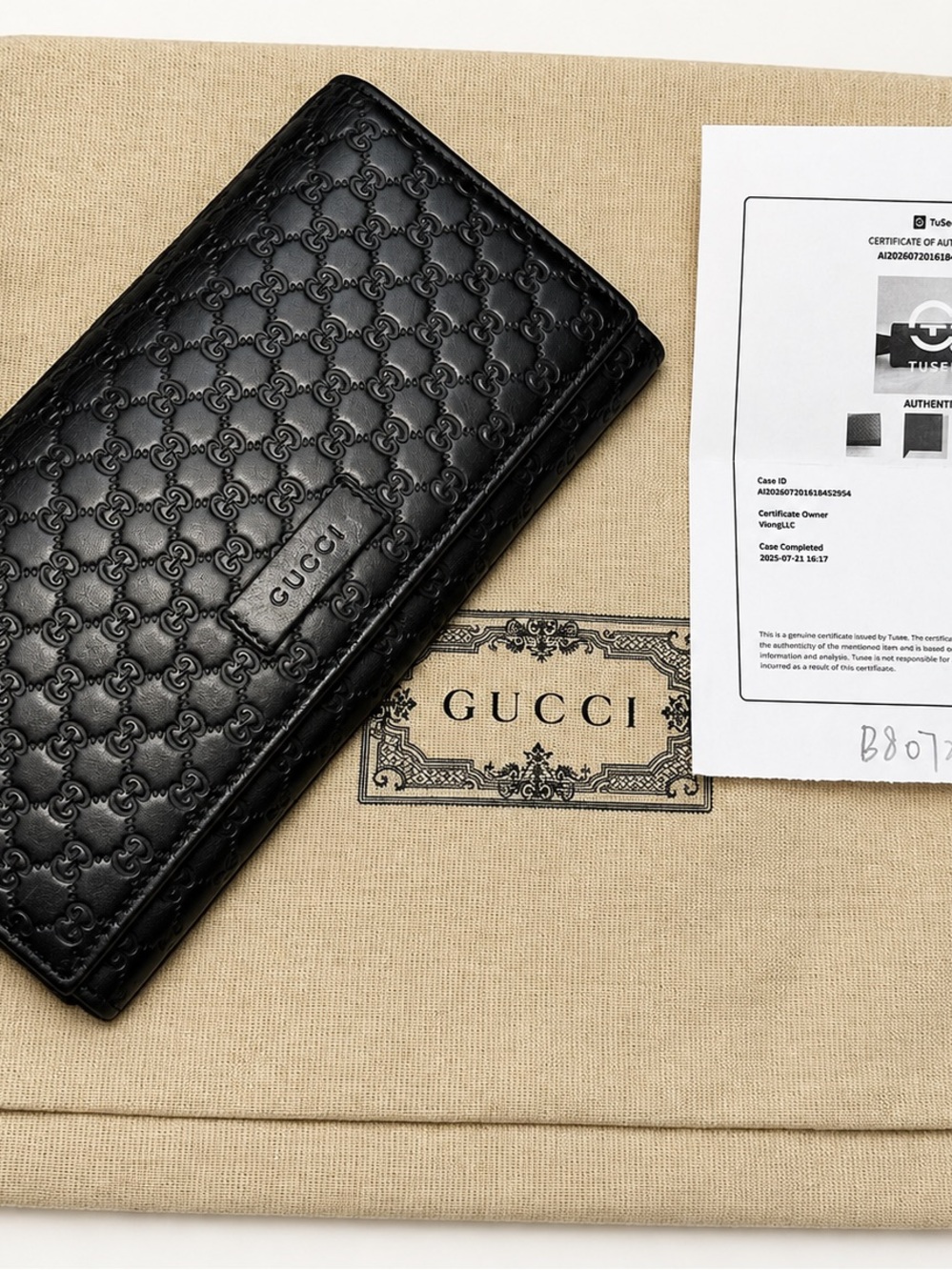 Authentic Gucci Microguccissima Long Wallet